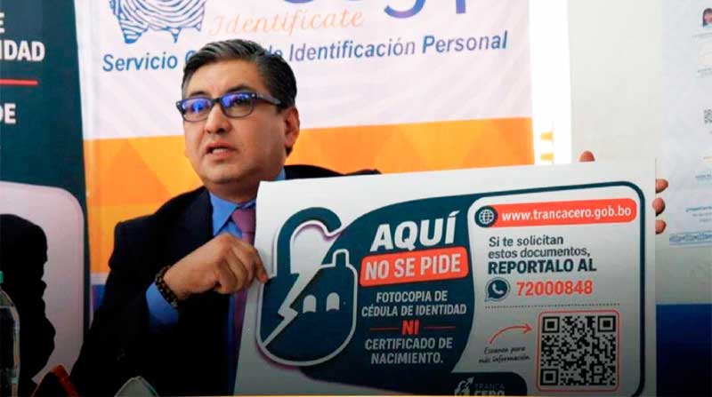Prohíben a ministerios exigir fotocopias de carnet y certificado de nacimiento
