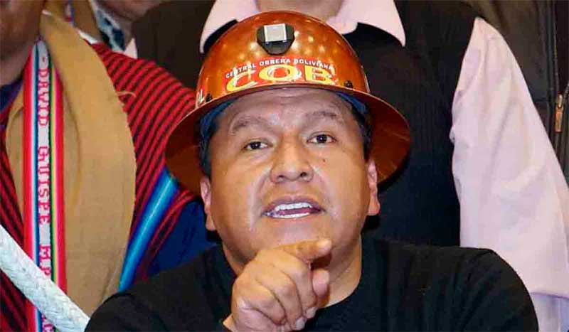 Líder de la COB es acusado de cobrar Bs 141.000 por enfermedad en cinco días