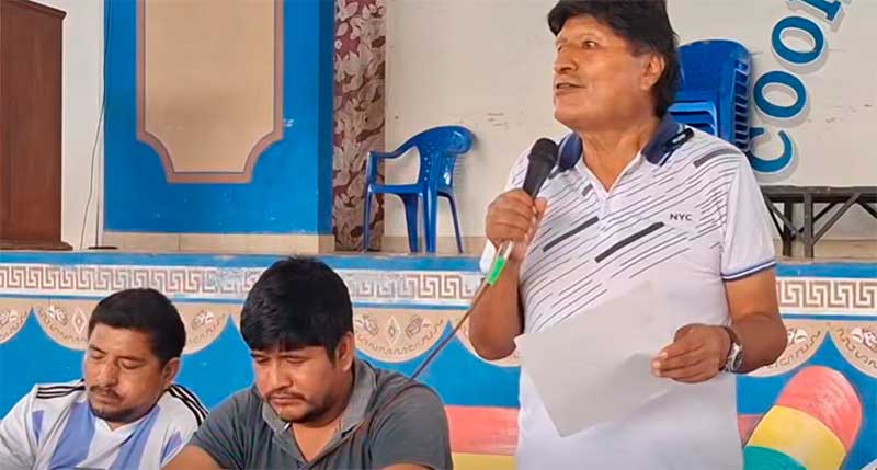 Miedo frena la promulgación de ley de excepción: Evo Morales