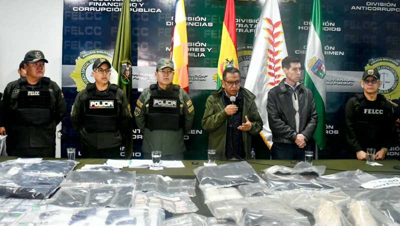 Oviedo acusa a Mariaca de proteger mafias extranjeras que operan en Bolivia